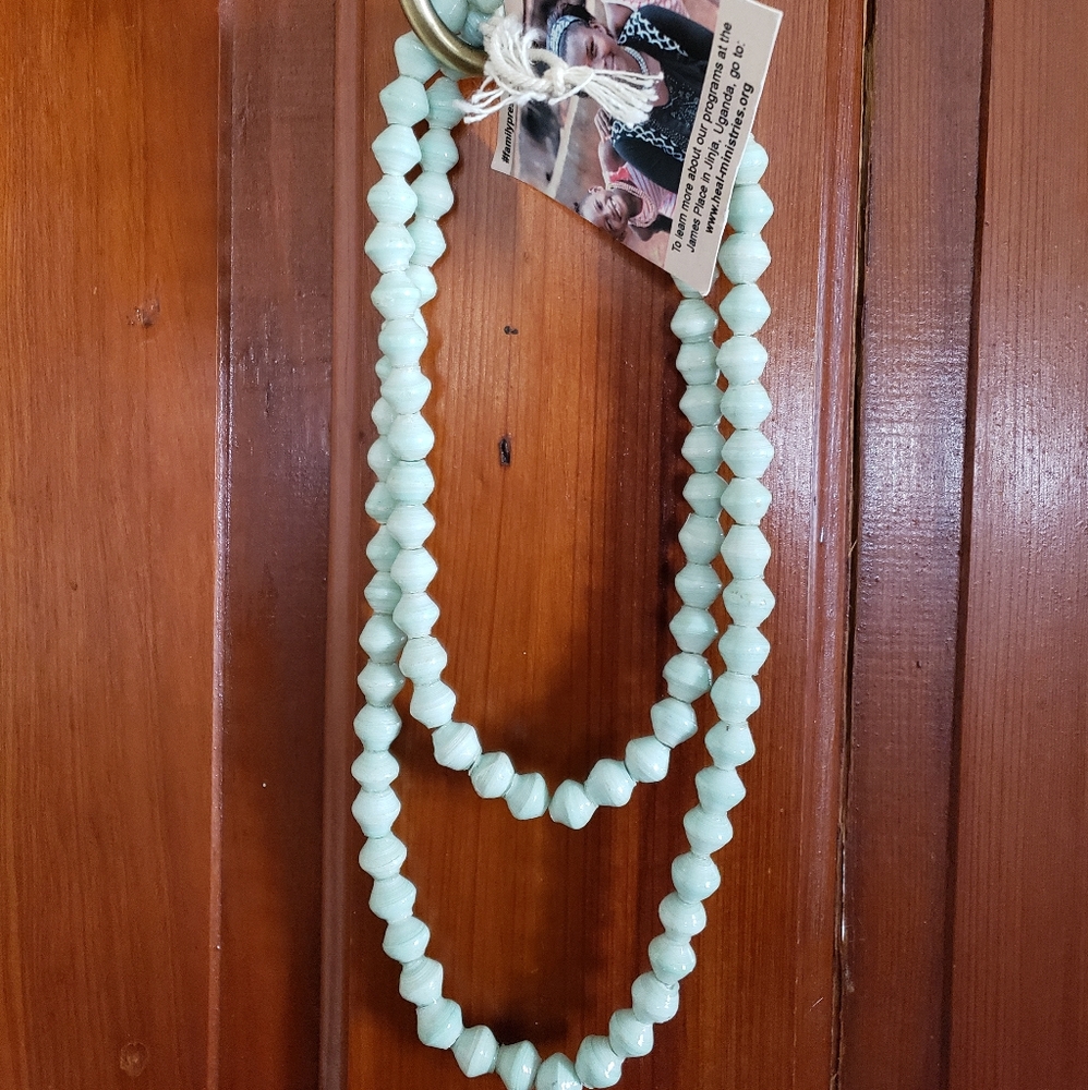 Handmade Wood Bead Necklace